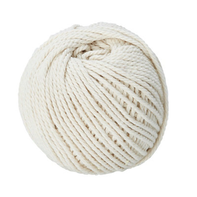 Diall White Cotton Twine, (L)60M (Dia)1.5Mm