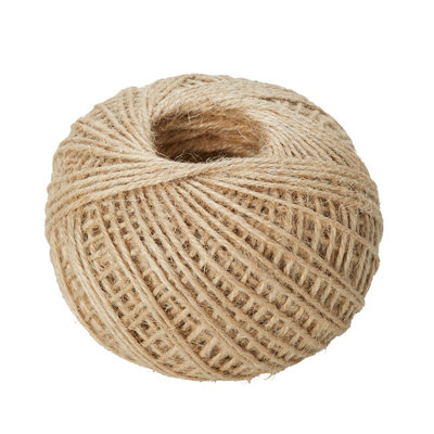 Diall Natural Jute Garden Twine Ball, (L)85M (Dia)1.2Mm
