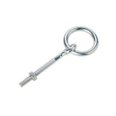 Diall Zinc-Plated Steel Gate Eye, (L)80Mm (Dia)10Mm