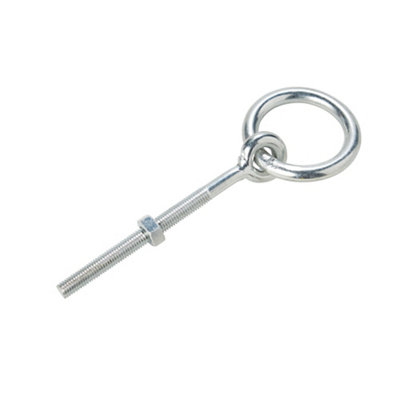 Diall Zinc-Plated Steel Gate Eye, (L)100Mm (Dia)10Mm