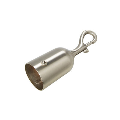 B&Q Nickel-Plated Brass Snap Hook (L)115Mm
