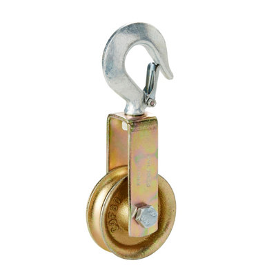 Diall Zinc-Plated 1 Wheel Pulley, (Dia)80Mm (Max)250Kg