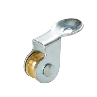 Diall Zinc-Plated Yellow Pulley, (Dia)12Mm (Max)35Kg