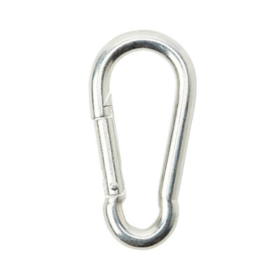 Diall Galvanised Zinc-Plated Steel Spring Snap Hook (L)50Mm