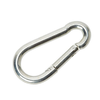Diall Galvanised Zinc-Plated Steel Spring Snap Hook (L)60Mm