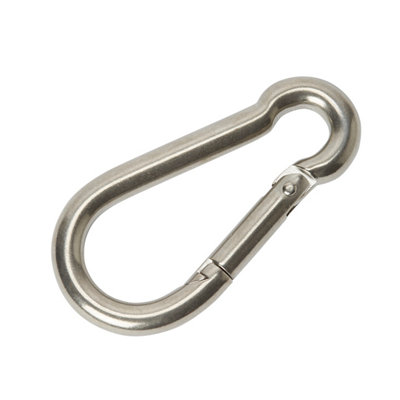 Diall Chrome-Plated Stainless Steel Snap Hook (L)80Mm