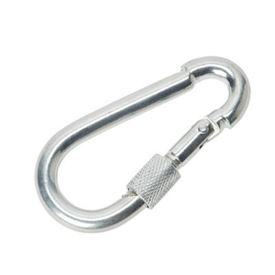 Diall Galvanised Zinc-Plated Steel Screwed Snap Hook (L)80Mm