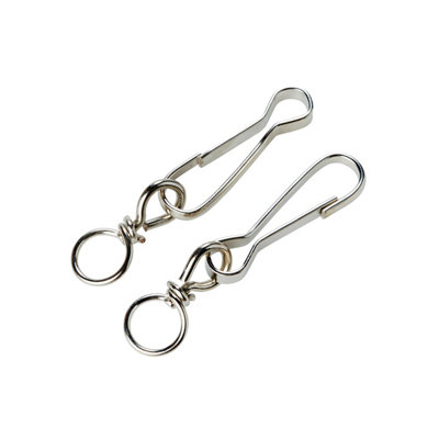 Diall Nickel-Plated Steel Swivel Snap Hook (L)60Mm, Pack Of 2