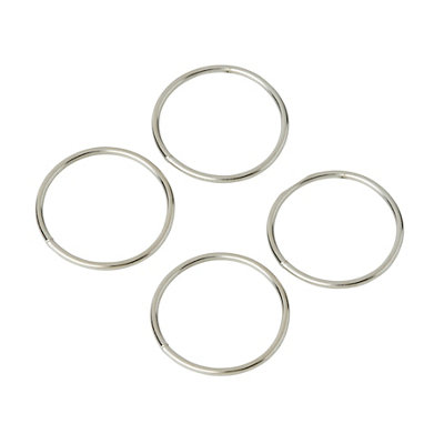Diall Steel Split Ring (Dia)2Mm, Pack Of 4