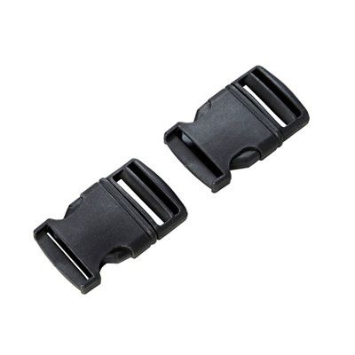 Diall Black Nylon Buckle (W)40Mm, Pack Of 2