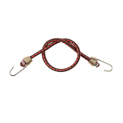 Diall Pattern Bungee Cord With Hooks (Dia)4Mm (L)0.25M, Pack Of 8