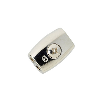 Diall Nickel-Plated Zinc Alloy Cable Clip (Dia)6Mm
