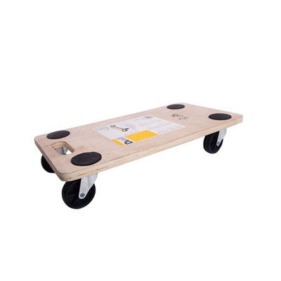 Diall Rubber Topped Plastic Dolly, 200Kg Capacity - Tr01