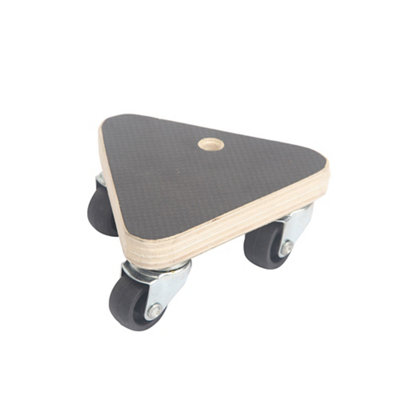 Diall Rubber Topped Plastic Corner Dolly, 100Kg Capacity - Tr05