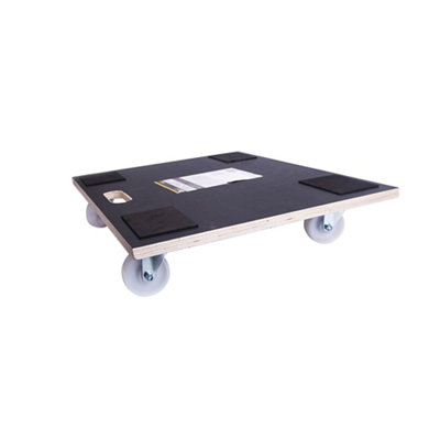 Diall Rubber Topped Plastic, Steel & Wood Dolly, 400Kg Capacity - Tr08