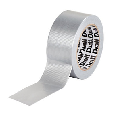Diall Silver Effect Duct Tape (L)25M (W)50Mm