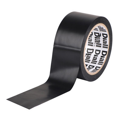 Diall Black Marking Tape (L)25M (W)50Mm