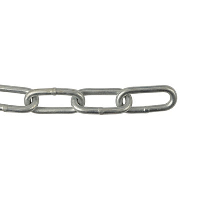 Diall Zinc-Plated Steel Welded Chain, (L)12M (Dia)8Mm