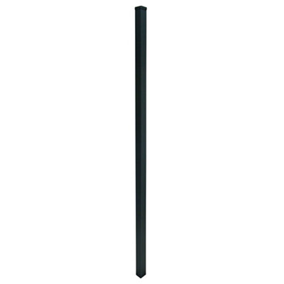 Klikstrom Neva Dark Grey Slotted Square Metal Fence Post (H)2.4M (W)70Mm