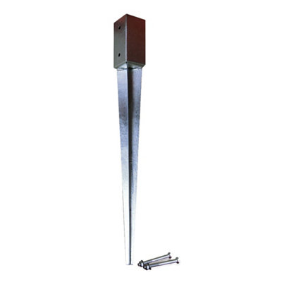 Blooma Fence Spike Steel Post Support (L)90Mm (W)90Mm
