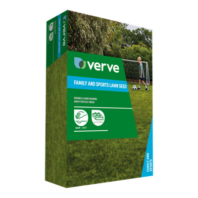 Verve Family & Sports Grass Seeds, 1.5Kg 60M²