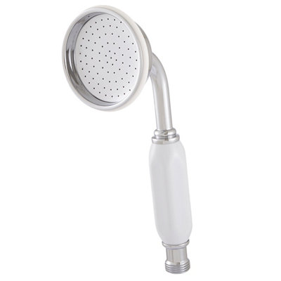 Cooke & Lewis Jimena White Chrome Effect Single-Spray Pattern Shower Head