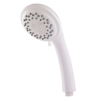 Cooke & Lewis Ignacio White 3-Spray Pattern Shower Head