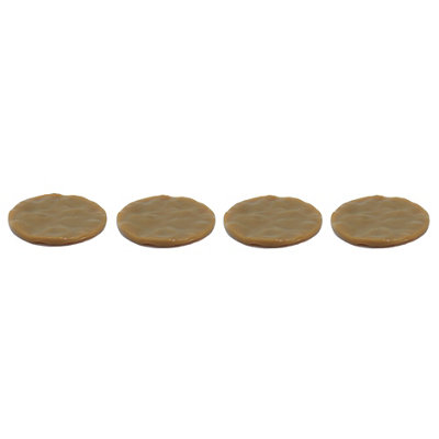 Diall Brown Polyvinyl Chloride (Pvc) Protection Pad (Dia)60Mm, Pack Of 4