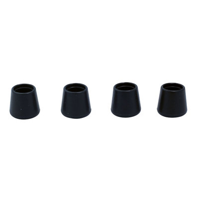 Diall Black Thermoplastic Vulcanizates (Tpv) Leg Tip (Dia)20Mm, Pack Of 4