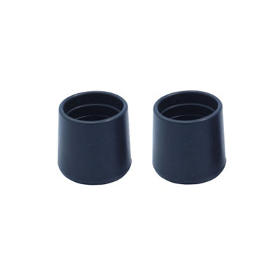 Diall Black Thermoplastic Vulcanizates (Tpv) Leg Tip (Dia)30Mm, Pack Of 2