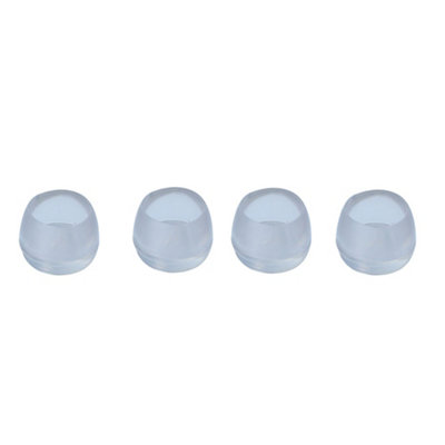 Diall Pvc Leg Tip (Dia)20Mm, Pack Of 4
