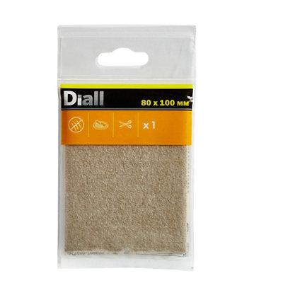 Diall Beige Felt Protection Pad (L)80Mm (W)100Mm