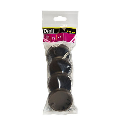 Diall Brown Pvc Leg Protectors (Dia)54Mm, Pack Of 4