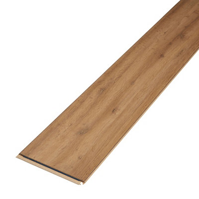 Goodhome Devonport Natural Gloss Oak Effect Laminate Flooring Sample