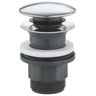 Grohe Chrome Metal 45Mm Click Clack Slotted Waste & Plug (Dia)63Mm