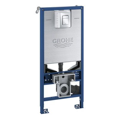 Grohe Rapid Slx Blue Concealed Wall-Mounted Dual Toilet Cistern Frame Set (H)113Cm