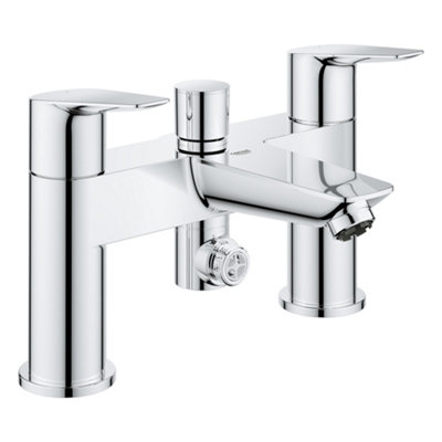 Grohe Start Edge Chrome Effect Deck-Mounted Manual Single Bath Filler Tap