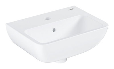 Grohe Start Edge Alpine White D-Shaped Wall-Mounted Vanity Basin (W)45Cm