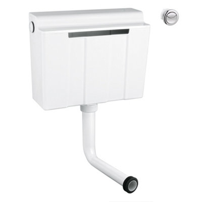 Grohe Adagio White Concealed Bottom Inlet Dual Cistern (H)32.3Cm (W)39Cm (D)14.6Cm