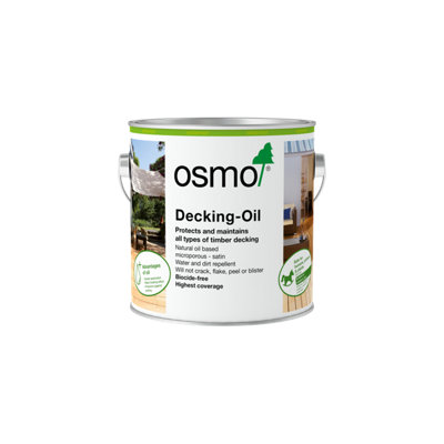 Osmo Clear Satin Teak Decking Oil, 2.5L