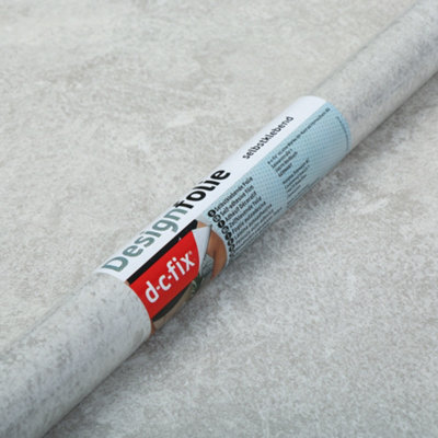 D-C-Fix Avellino Grey Stone Effect Self-Adhesive Film (L)2M (W)675Mm
