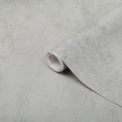 D-C-Fix Brown Grey Concrete Mid Sheen Concrete Effect Self-Adhesive Film (L)2M (W)675Mm