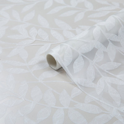 D-C-Fix White Leaves Window Film, (L)1.5M (W)0.45M