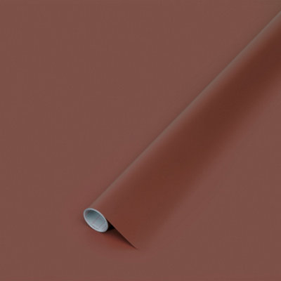 D-C-Fix Matt Rusty Red Self-Adhesive Film (L)2M (W)450Mm