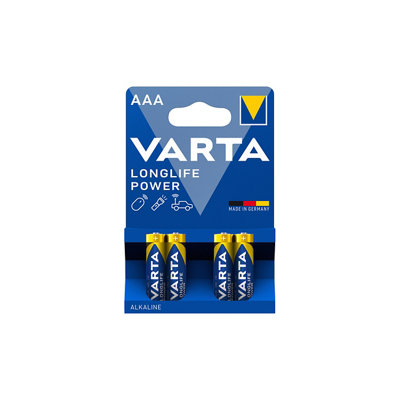 Varta Longlife Power 1.5V Aaa Batteries, Pack Of 4