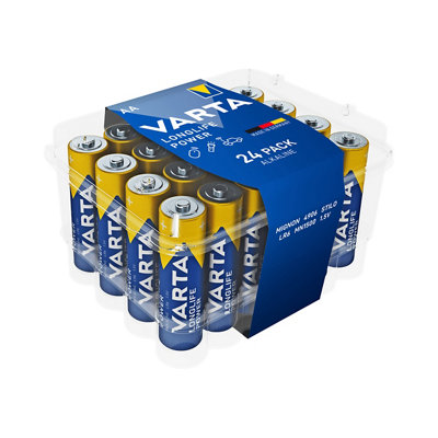 Varta Longlife Power Aa Batteries, Pack Of 24