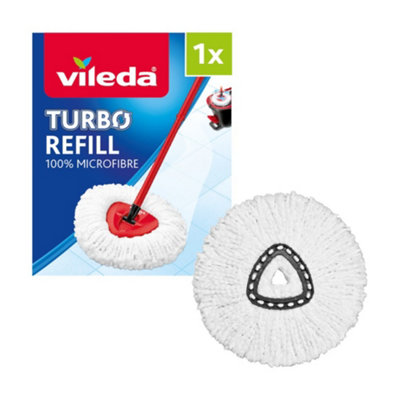 Vileda Red Turbo Microfibre Mop Head, (W)5.5Mm