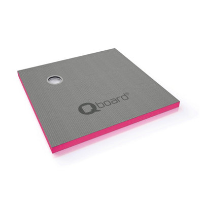 Qboard Liquid Wetroom Floor Former With Offset Drainer (W)1000Mm (L)1000Mm