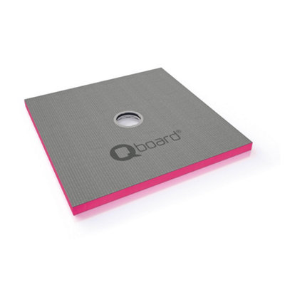 Qboard Liquid Wetroom Floor Former With Centre Drain (W)1200Mm (L)1200Mm