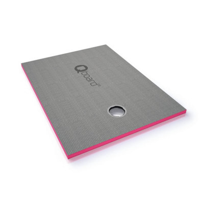 Qboard Liquid Wetroom Floor Former With Offset Drainer (W)900Mm (L)1800Mm